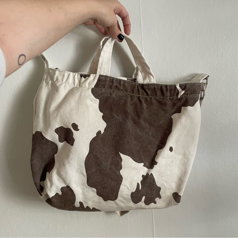BAGGU Cow Print Duck Bag